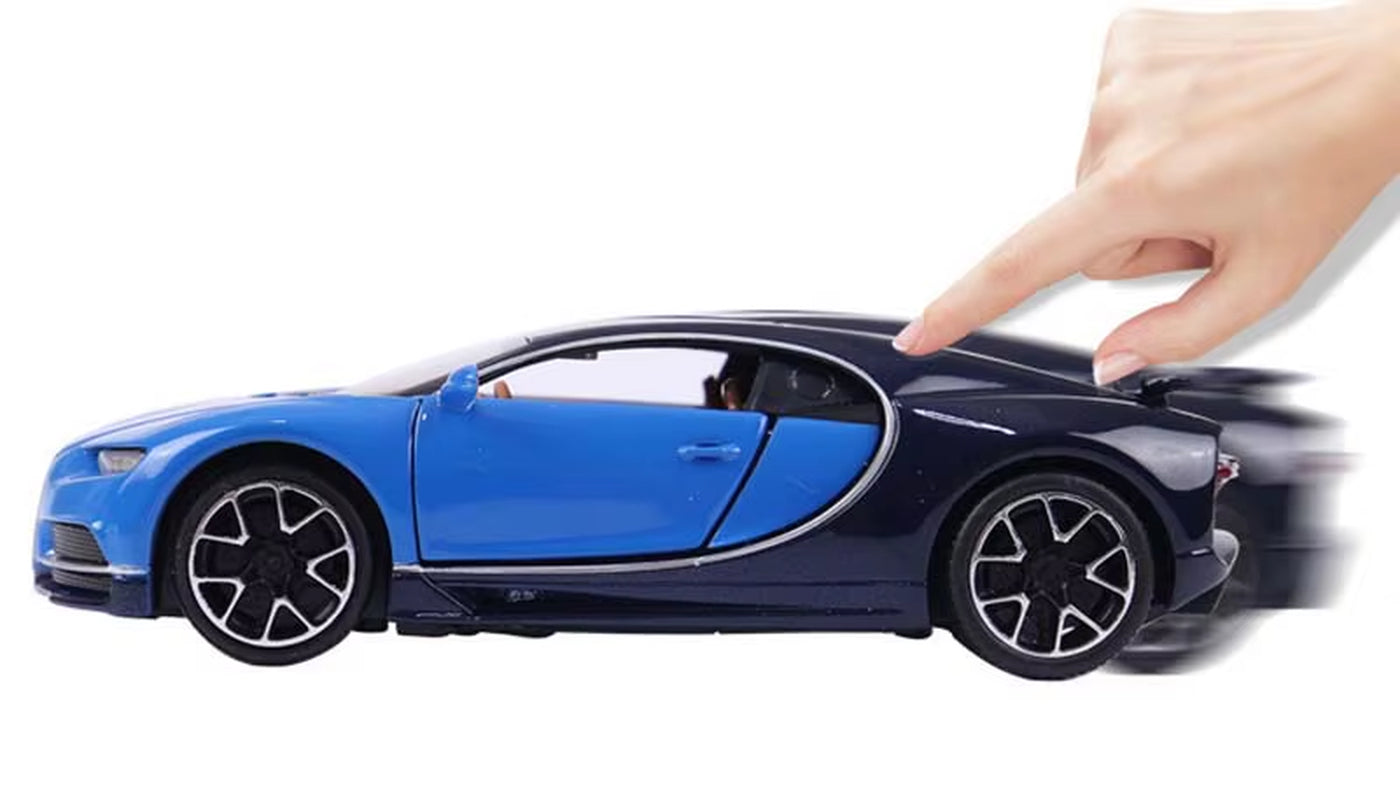 1/32 Bugatti Chiron Pull Back Alloy Sports Car Model Die Cast Toy Simulation Sound Light Super Racing Vehicle Toys