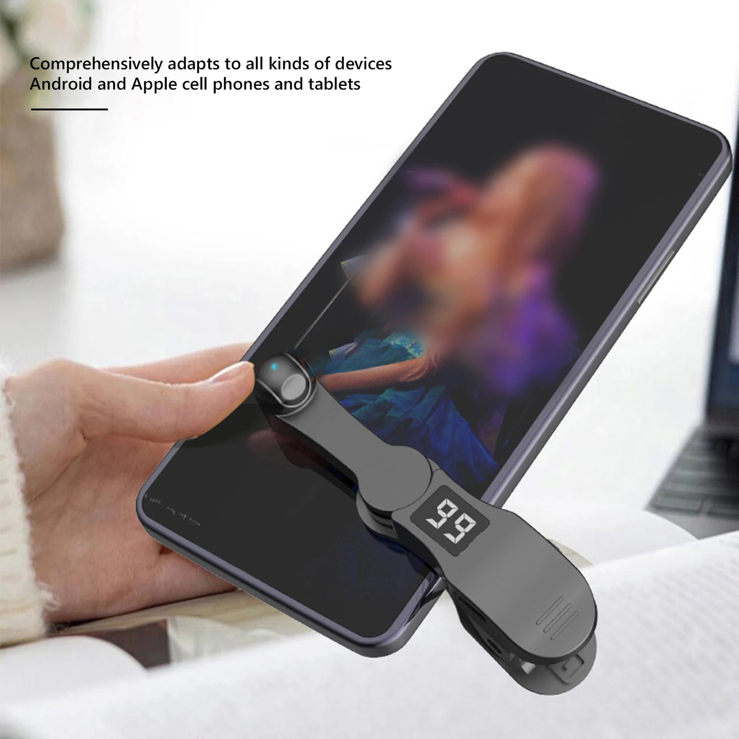 Digital Auto Screen Clicker USB Game Screen Touch Tapper 108 Gears Finger Clicking Simulator for Smart Phone Apps