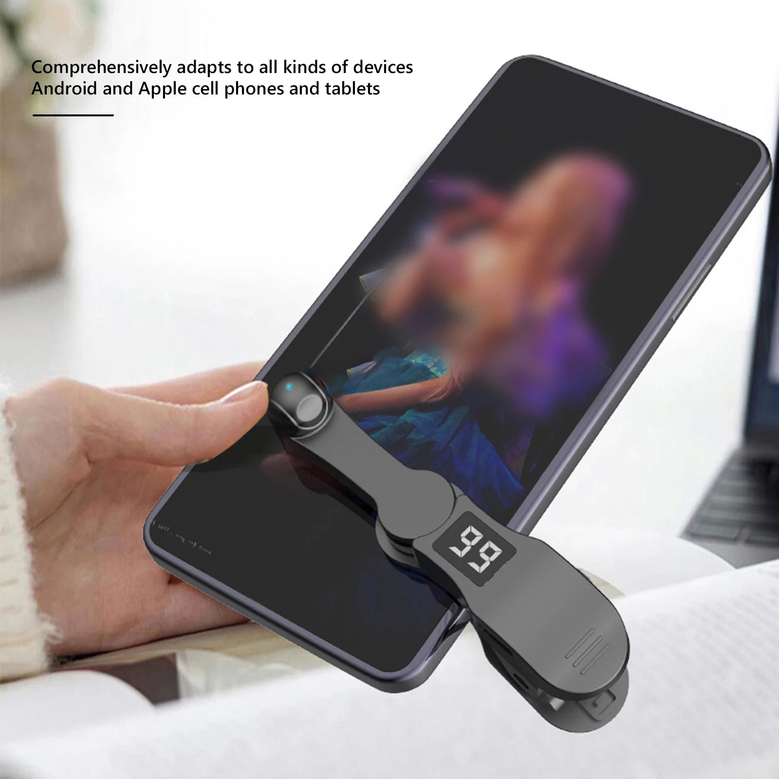 Digital Auto Screen Clicker USB Game Screen Touch Tapper 108 Gears Finger Clicking Simulator for Smart Phone Apps