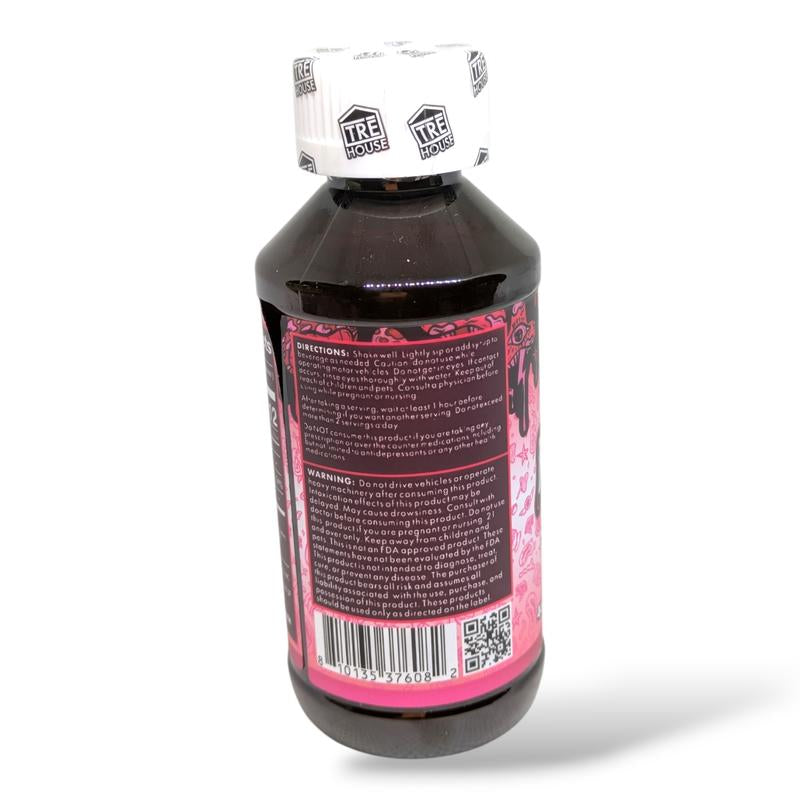 Tre House Magic Mushrooms Syrup Sweet Taffy Beverage Flavor - 23 Servings of High-Potency Syrup with Natural Grape Taste, Vegan Option Available
