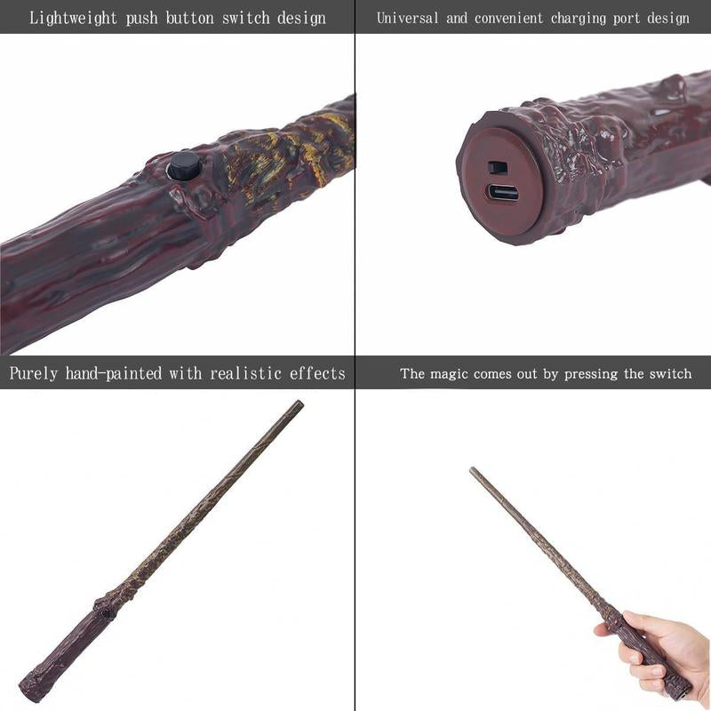 Wizard Wand, Witches Cosplay Magic Wands, Wands Collection Christmas Halloween Props Party Supplies,