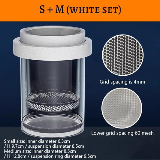 Magic Floating Nursery Self-Adjusting Breeder Box for Baby Fish - Safe Zone, Breathable Mesh Tank for Shrimp & Fry Protection