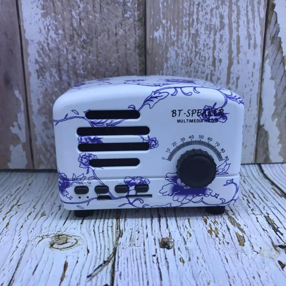 Retro Portable Bluetooth Speaker Classic Music Player Mini Wireless Bluetooth Speaker Radio USB/TF Card Soundbox Music Box