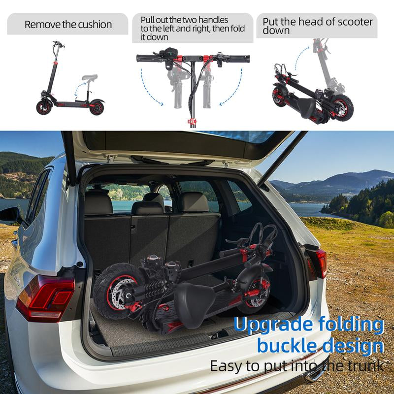 35MPH SPEED MONSTER! 1200W BEAST + OFF-ROAD TIRES, FOLDS in SECONDS to FIT ANY TRUNK! COMMUTER’S DREAM ️