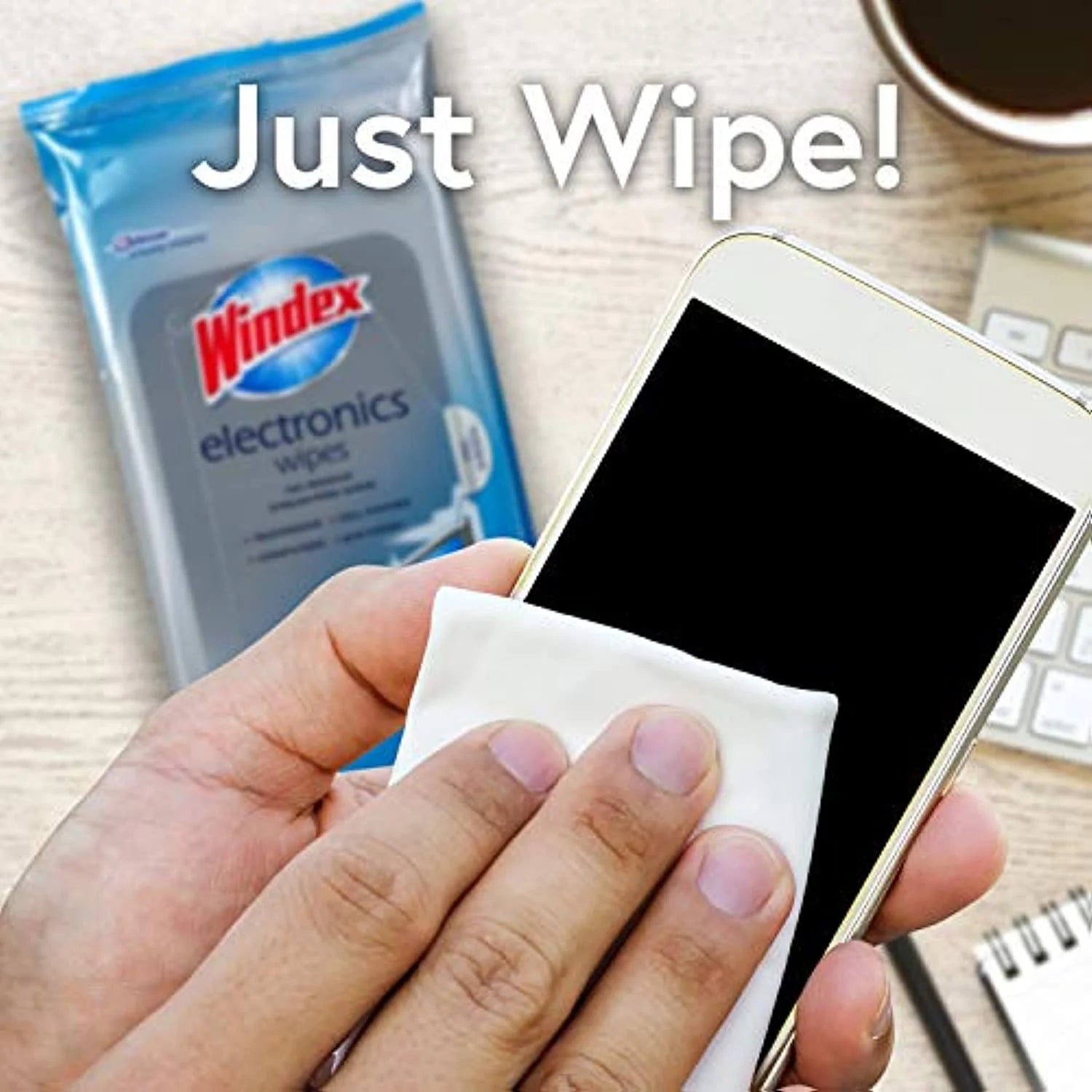 Electronics Screen Wipes for Computers, Phones, Televisions and More, 25 Count - Pack of 3 (75 Total Wipes)