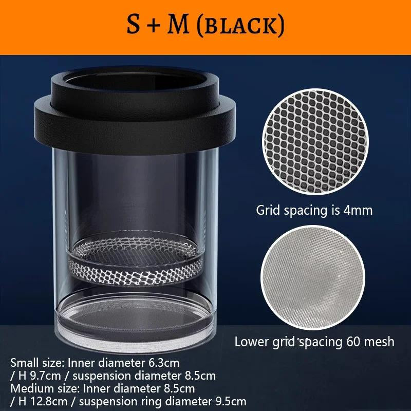 Magic Floating Nursery Self-Adjusting Breeder Box for Baby Fish - Safe Zone, Breathable Mesh Tank for Shrimp & Fry Protection