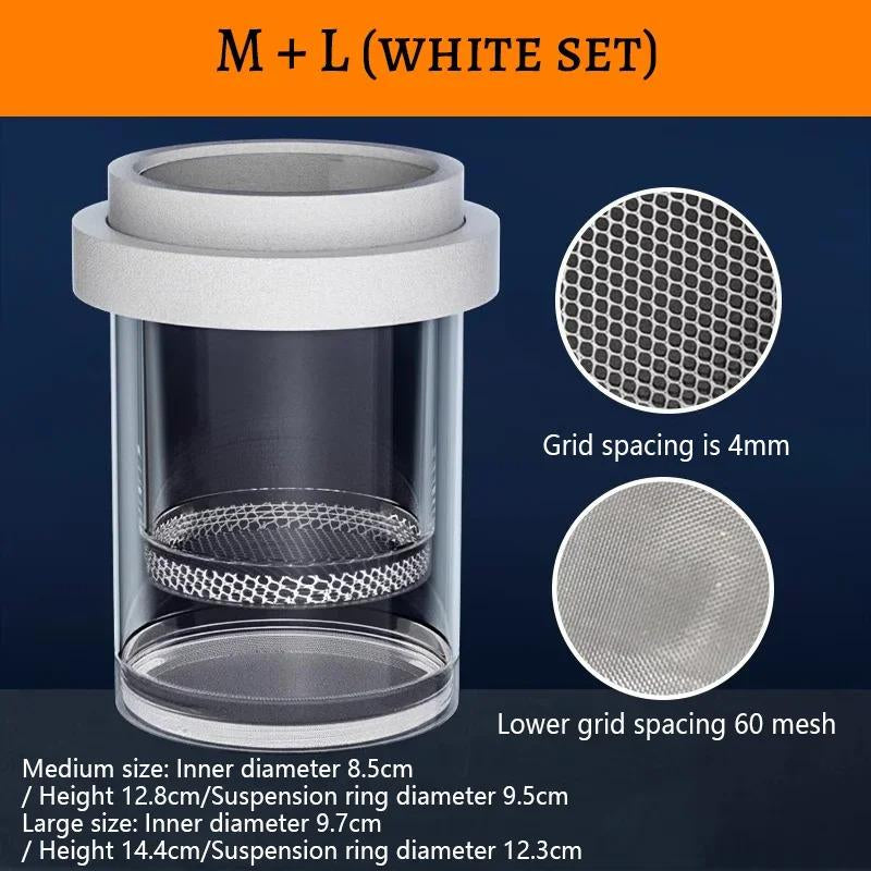 Magic Floating Nursery Self-Adjusting Breeder Box for Baby Fish - Safe Zone, Breathable Mesh Tank for Shrimp & Fry Protection