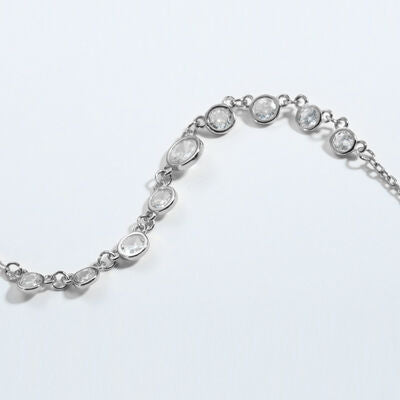 Inlaid Zircon 925 Sterling Silver Necklace